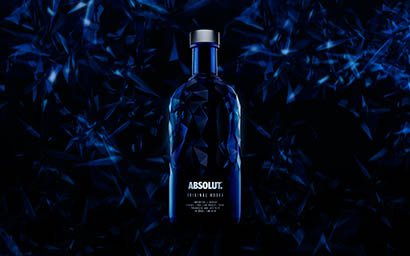 Drinks Photography of Absolut Vodka bottle