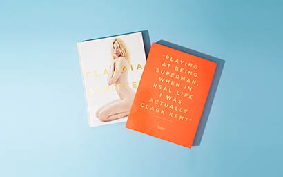 Coloured background Explorer of Claudia Schiffer catalogue