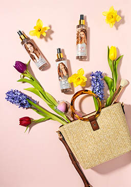 Cosmetics Photography of Jennifer Lopez fragrance mist bottle