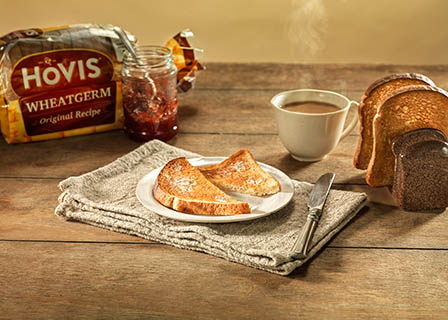 Hot food Explorer of Hovis bread breakfast