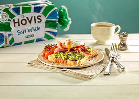 Food Photography of Hovis breakfast