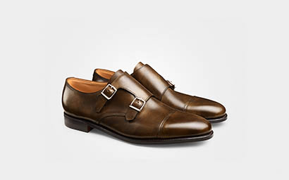 White background Explorer of John Lobb men's leather shoes