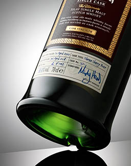 Bottle Explorer of Ardbeg whisky close up