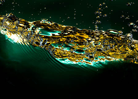 Liquid Explorer of Abstract water wave