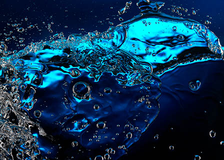Liquid Explorer of Abstract water shape