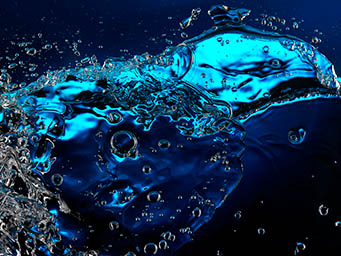 Liquid Explorer of Abstract water shape