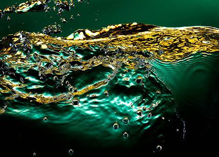 Liquid Explorer of Abstract water wave
