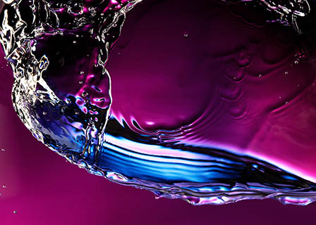 Liquid Explorer of Abstract water shapes
