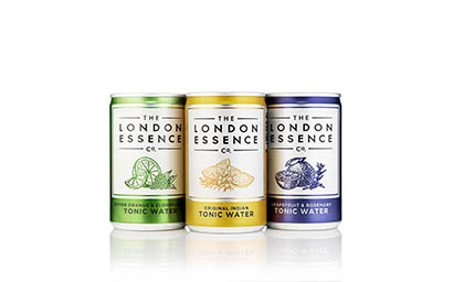 Drinks Photography of London Essence Tonic Water cans