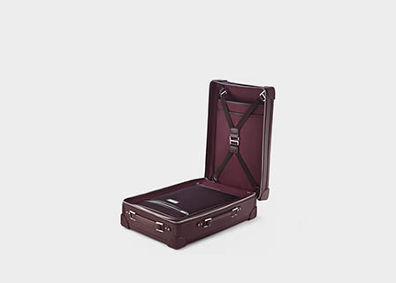 Still life product Photography of Tanner Krolle leather luggage