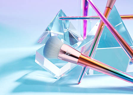 Cosmetics Photography of Real Techniques makeup brushes