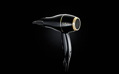 Still life product Photography of Gielly Green hair dryer