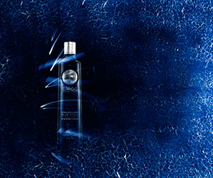 Creative still life product Photography of Ciroc vodka bottle