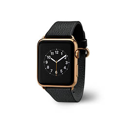 Gadget Explorer of Apple watch with leather strap