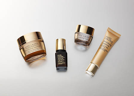 Cosmetics Photography of Estee Lauder skin care products