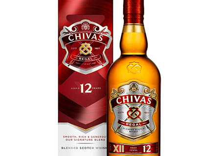 Whisky Explorer of Chivas bottles and box set