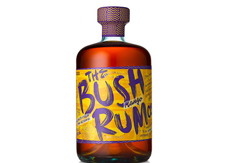 White background Explorer of Bush Rum bottle