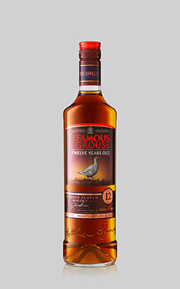 Drinks Photography of Famous Grouse whisky bottle