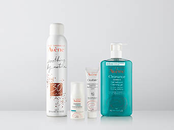 Cosmetics Photography of Avene skin care products
