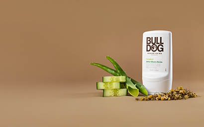 Skincare Explorer of Bull Dog men grooming after shave