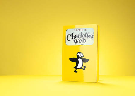 Coloured background Explorer of Penguins Books Charlotte's Web