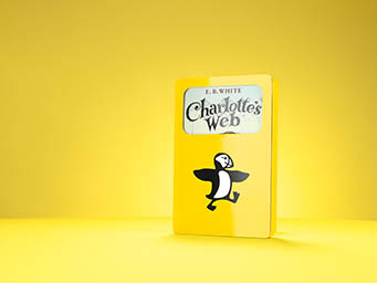 Coloured background Explorer of Penguins Books Charlotte's Web