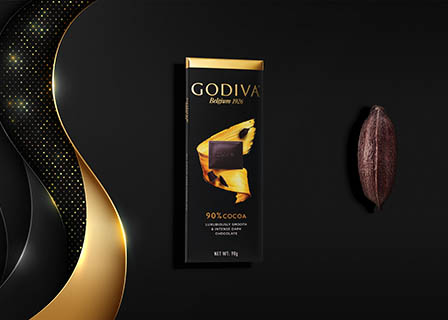 Chocolate Explorer of Godiva chocolate bar