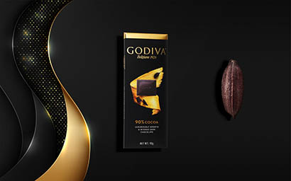 Packaging Explorer of Godiva chocolate bar