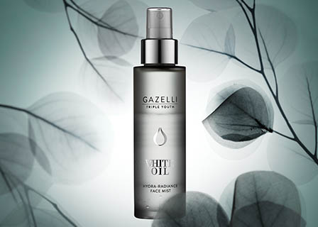 Cosmetics Photography of Gazelli face mist bottle