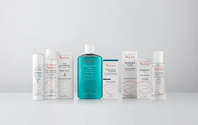 Packaging Explorer of Avene skin care products