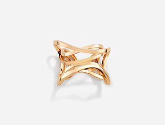 Fine jewellery Explorer of Mason Dauphin gold ring with diam