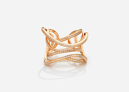 Jewellery Photography of Mason Dauphin gold ring with diam