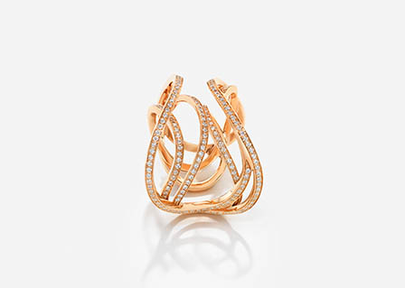Jewellery Photography of Mason Dauphin gold ring with diam