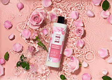 Cosmetics Photography of Love Beauty and Planet body wash