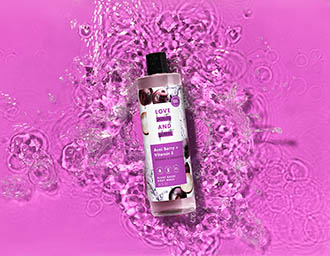 Cosmetics Photography of Love Beauty and Planet body wash