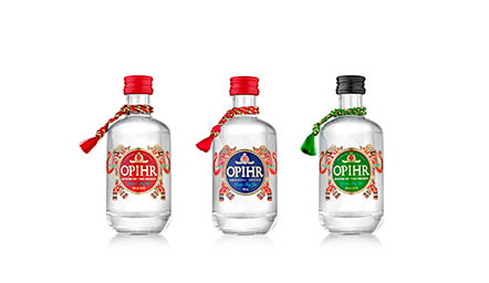 Bottle Explorer of Opihr gin bottles