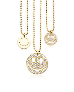 Necklace Explorer of Smiley jewellery chain with pendants