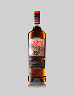 Drinks Photography of Famous Grouse Smoky Black whisky bottle