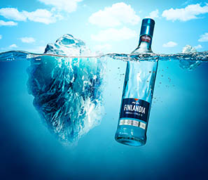 Spirit Explorer of Finlandia vodka bottle