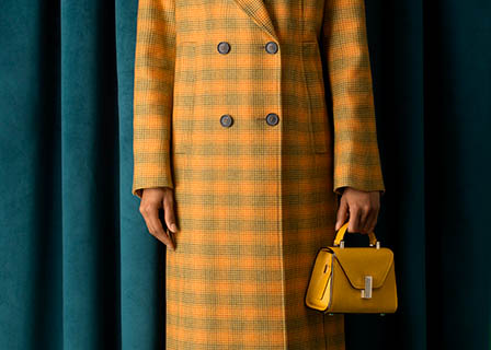 Fashion Photography of COS coat and handbag