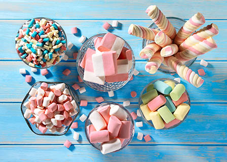 Food Photography of Marshmallows