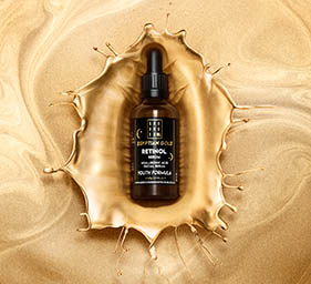 Liquid Explorer of Grounded serum bottle in gold splash