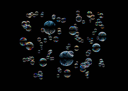 Liquid / Smoke Photography of Bubbles