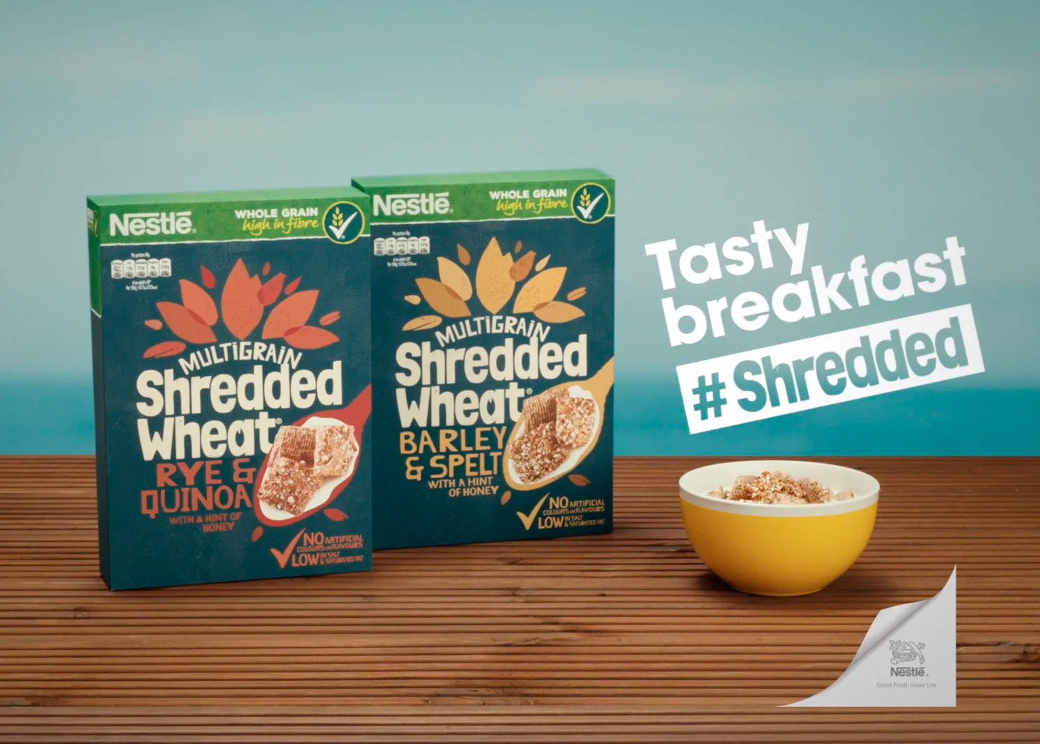 Advertising Food Film of Shredded Wheat Multigrain