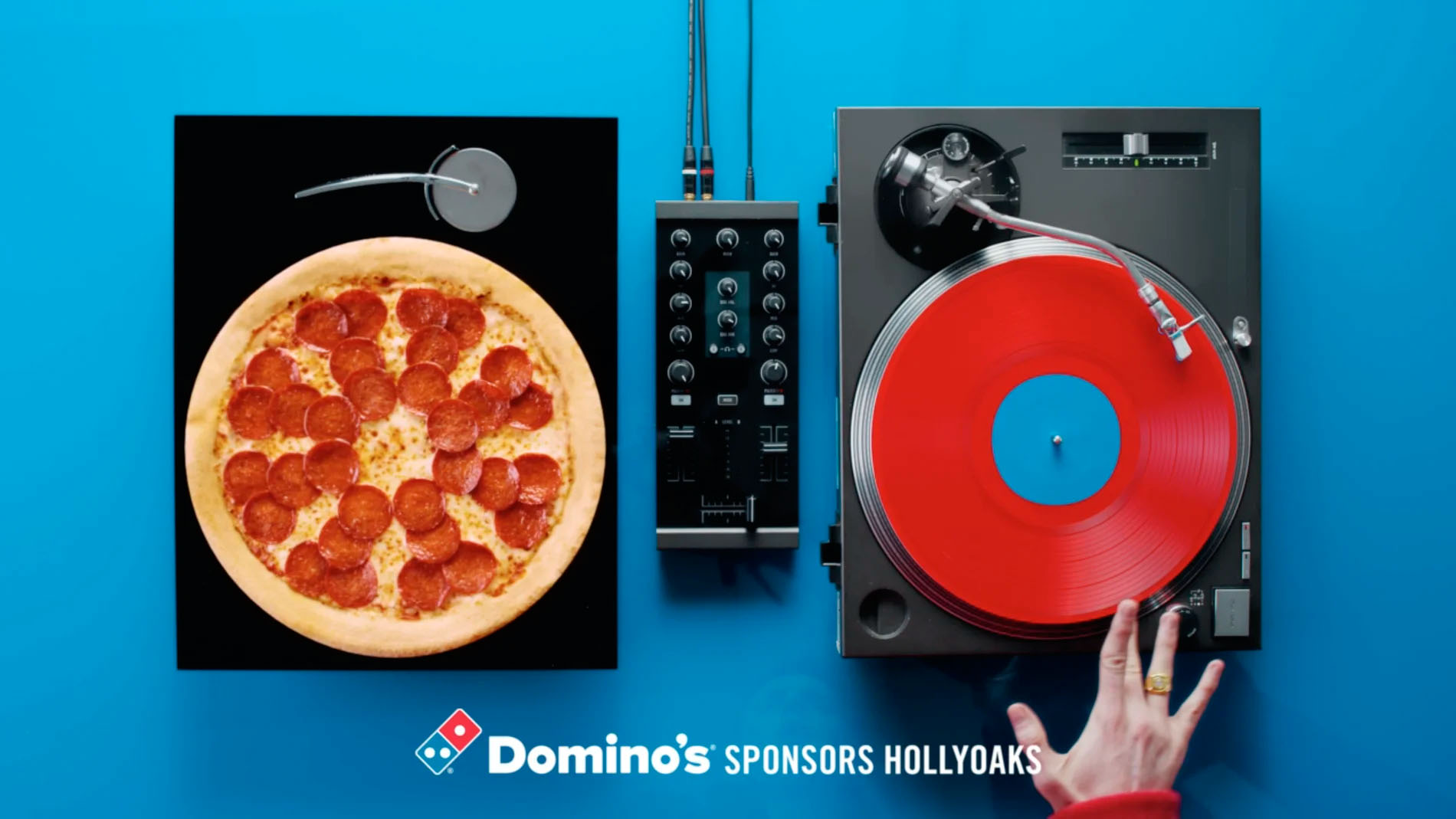Advertising Food Film of Domino's Sponsors Hollyoaks