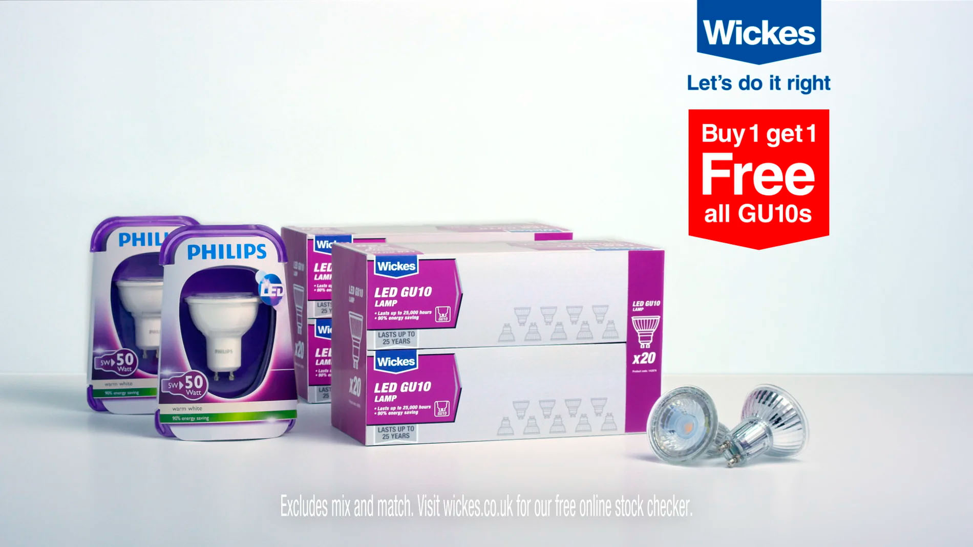 Advertising TV & End Frames Film of Wickes Bulbs & Woodcare