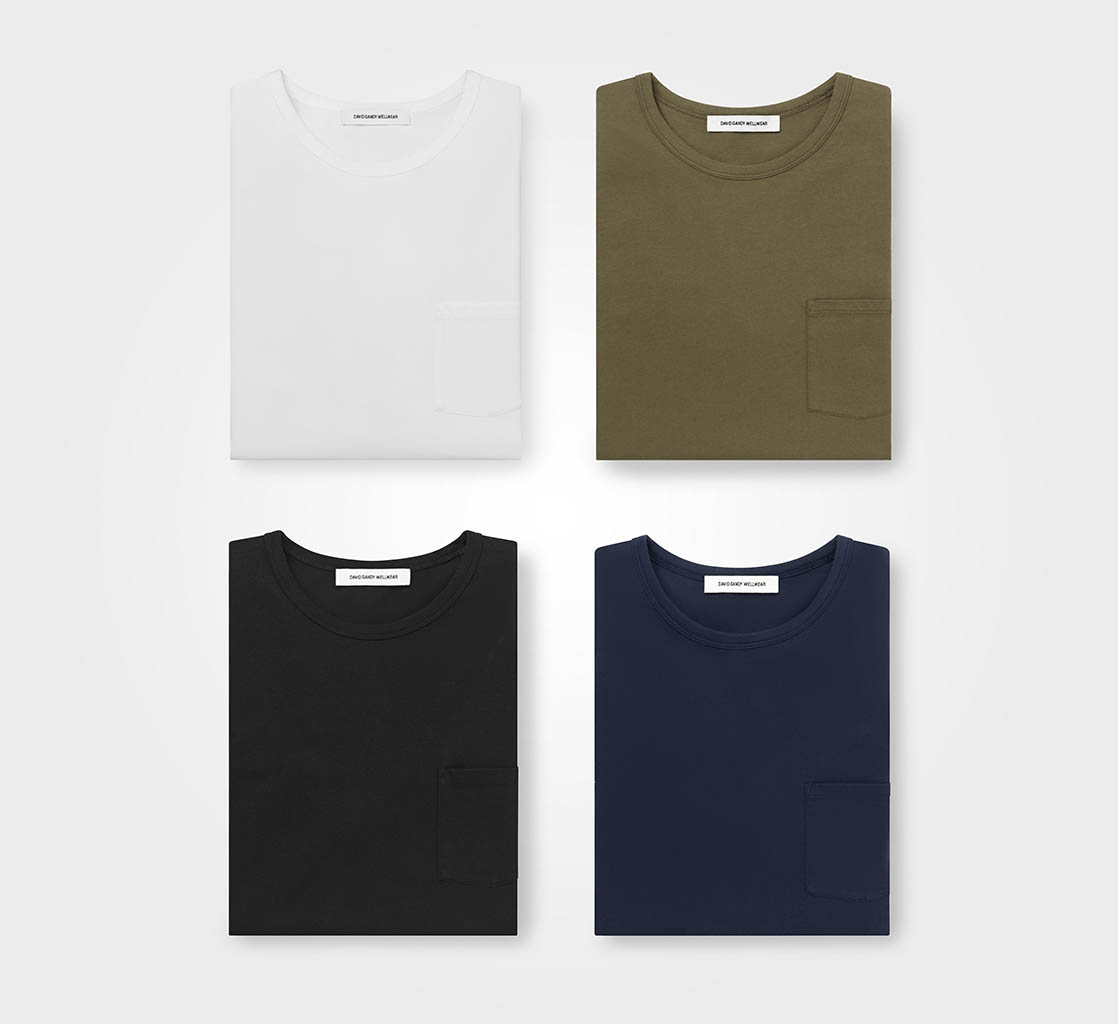 Packshot Factory - Mens fashion - David Gandy Wellwear t-shirts