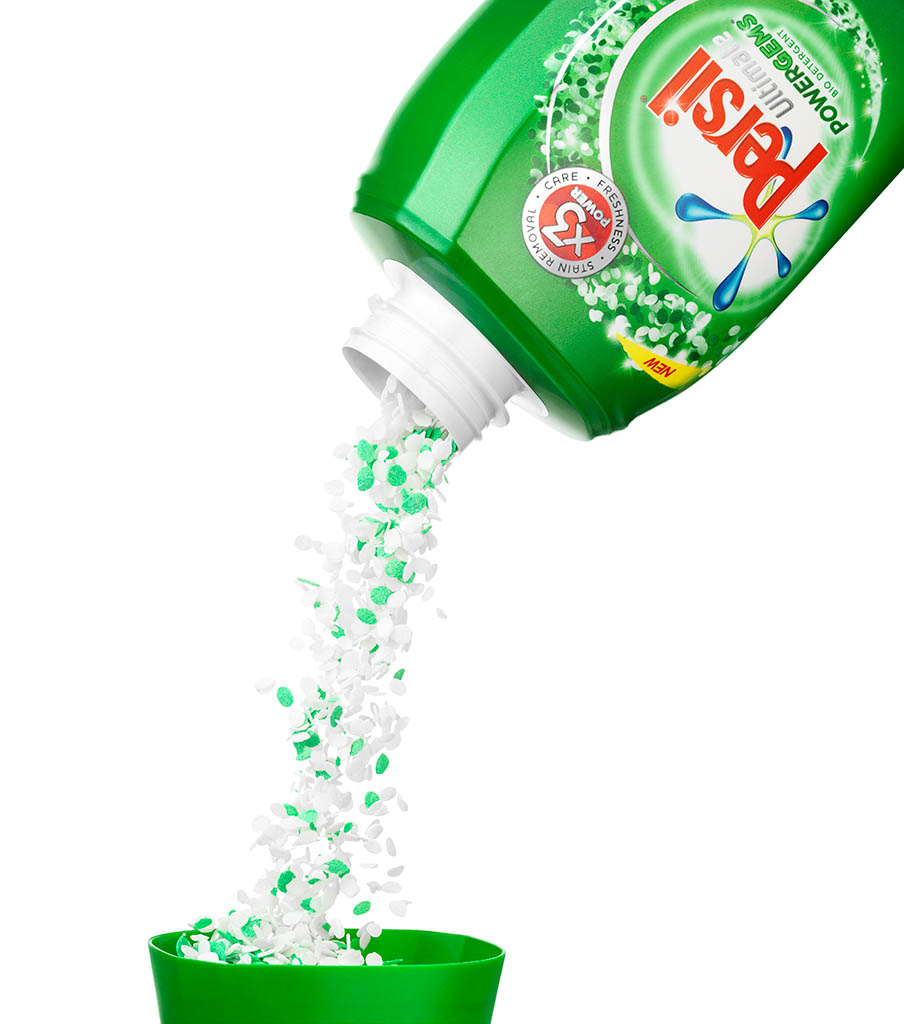 Still Life Product Photography of Persil washing detergent by Packshot Factory