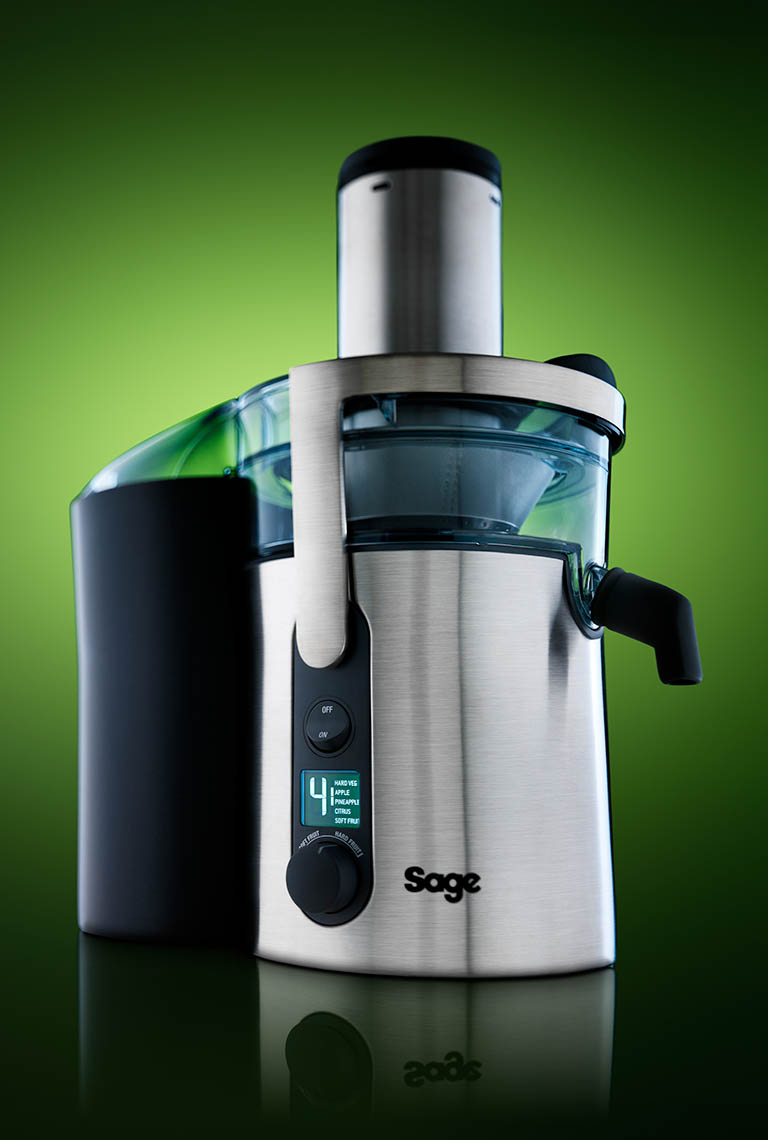 Still Life Product Photography of Sage juicer by Packshot Factory