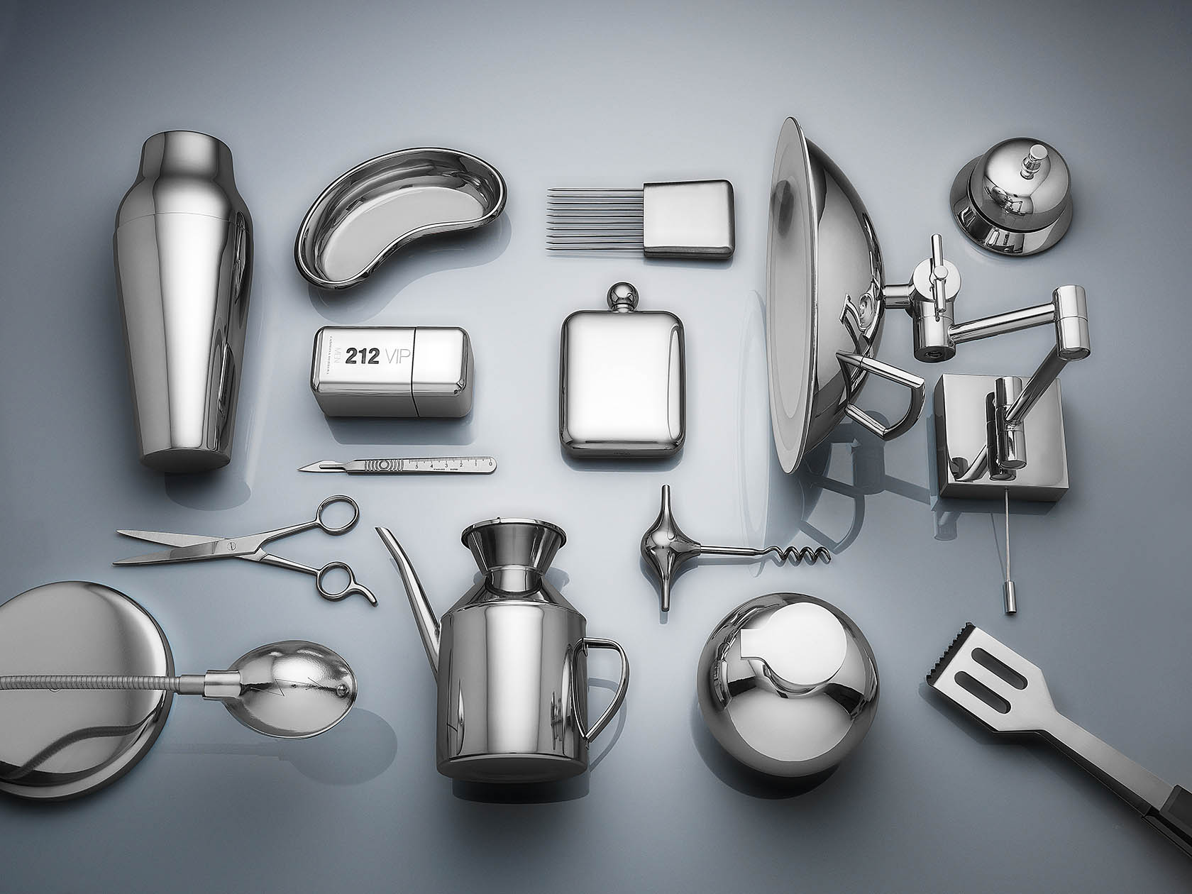 Packshot Factory Still Life Product Photography Silver objects